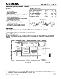 Click here to download BTS410H2 Datasheet
