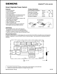 Click here to download BTS442D2 Datasheet