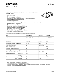 Click here to download BTS730 Datasheet