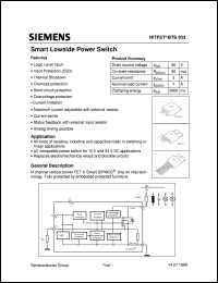 Click here to download BTS933 Datasheet
