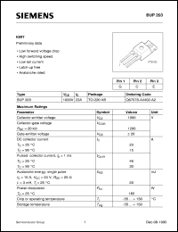 Click here to download BUP203 Datasheet