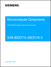 Click here to download SAB83C517A-5N18-T3 Datasheet