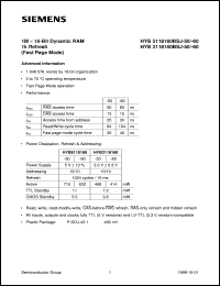 Click here to download HYB3118160BSJ-50 Datasheet