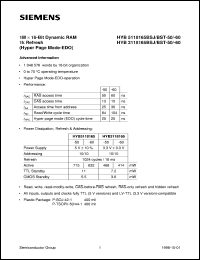Click here to download HYB3118165BSJ-50 Datasheet
