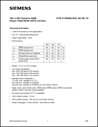 Click here to download HYB314405BJL-70 Datasheet