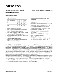 Click here to download HYB39S16160AT-8 Datasheet