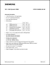 Click here to download HYB514400 Datasheet