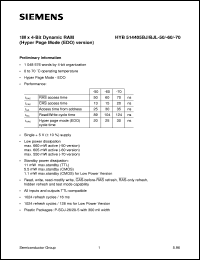 Click here to download HYB514405 Datasheet