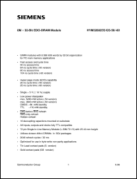 Click here to download HYM328025GS-60 Datasheet