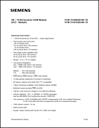 Click here to download HYM721000GS-60 Datasheet