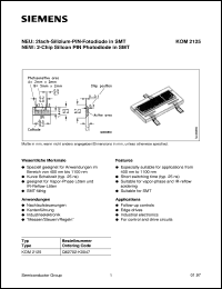 Click here to download KOM2125 Datasheet