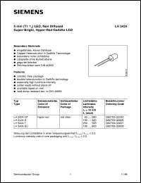 Click here to download LH5424 Datasheet