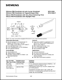 Click here to download SFH2030F Datasheet