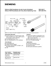 Click here to download SFH203PFA Datasheet