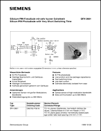 Click here to download SFH2801 Datasheet
