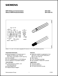 Click here to download SFH303-2 Datasheet