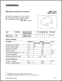 Click here to download SMBT2222A Datasheet