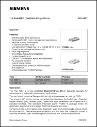 Click here to download TLE4207GL Datasheet