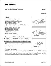 Click here to download TLE4261 Datasheet