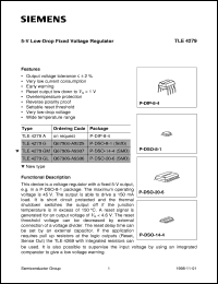 Click here to download TLE4279A Datasheet