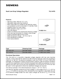 Click here to download TLE4470G Datasheet