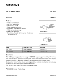 Click here to download TLE5203G Datasheet