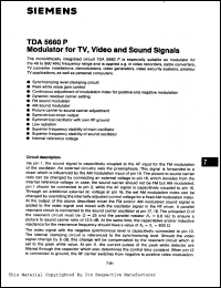Click here to download TDA5660P Datasheet