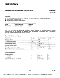 Click here to download TDA4935 Datasheet