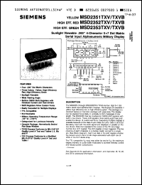 Click here to download MSD2352TXV Datasheet