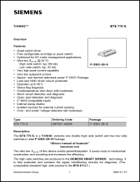 Click here to download BTS770G Datasheet