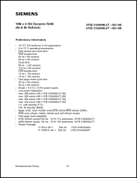 Click here to download HYB3164400J Datasheet