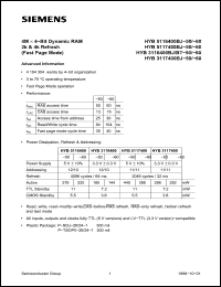 Click here to download HYB5116400BJ-50-60 Datasheet