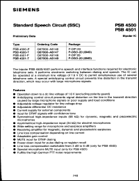 Click here to download PSB4501 Datasheet