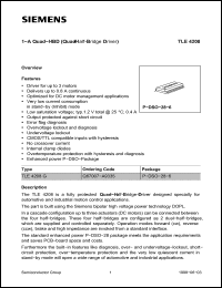 Click here to download TLE4208 Datasheet