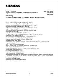 Click here to download SAB80C166W-M-T3 Datasheet