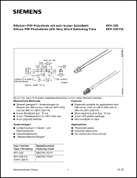 Click here to download SFH229F Datasheet