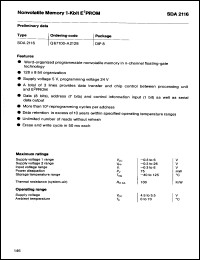 Click here to download SDA2116 Datasheet
