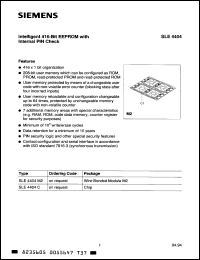 Click here to download SLE4404M2 Datasheet
