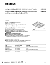 Click here to download SLE4442C Datasheet