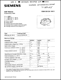 Click here to download BSM300GA100D Datasheet