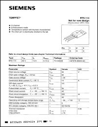 Click here to download BTS114E3046 Datasheet