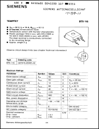 Click here to download BTS116 Datasheet
