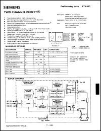 Click here to download BTS611 Datasheet