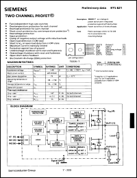 Click here to download BTS621 Datasheet