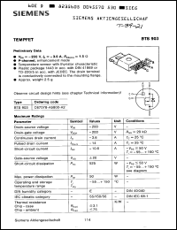 Click here to download BTS903 Datasheet