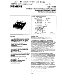 Click here to download DL1414T Datasheet