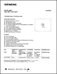 Click here to download LBT670BO Datasheet