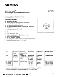 Click here to download LHT674L Datasheet