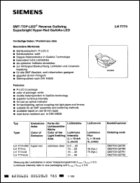 Click here to download LHT774LN Datasheet