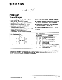 Click here to download PSB6521 Datasheet
